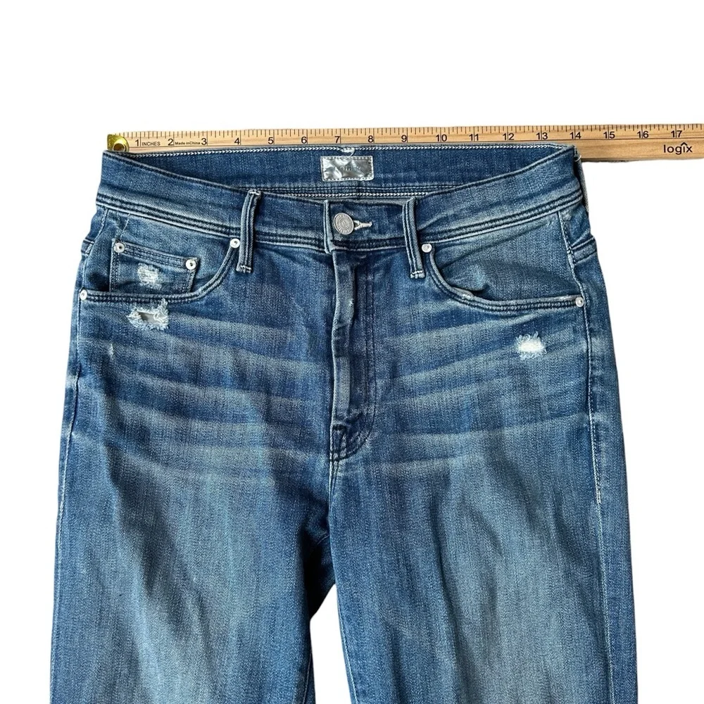 Mother The Weekender Fray Graffiti Girl High Rise Flare Jeans, 27